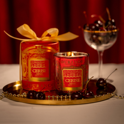 Bougie Mèche en Bois Cerise Velours - Durance 2