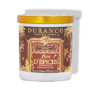 Bougie Pain d'Épices Durance, couvercle doré