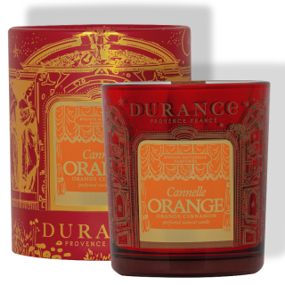 Bougie mèche en Bois Cannelle Orange - Durance