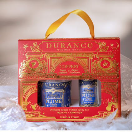 Coffret Bougie Parfum Plume 2