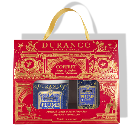 Coffret Bougie Parfum Plume