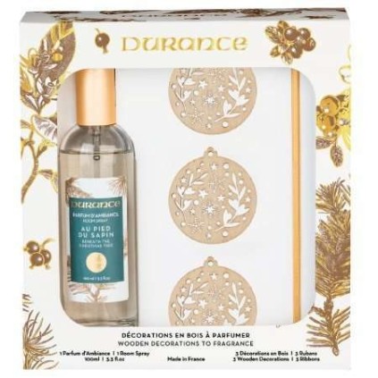 Coffret Suspensions à Parfumer et Parfum d'Ambiance Au Pied du Sapin