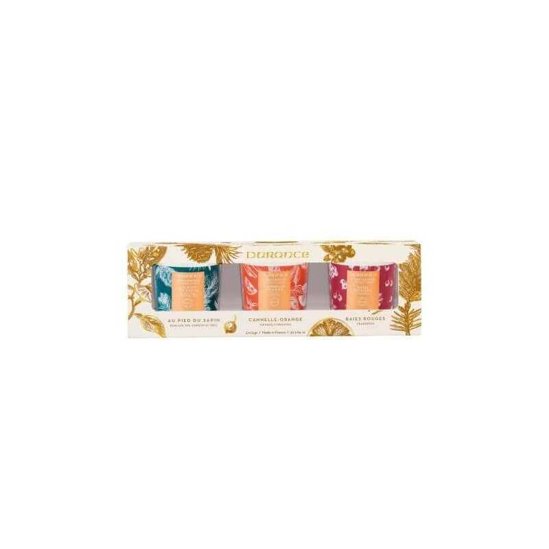 Coffret Blanc 3 Mini Bougies Parfumées Naturelles 