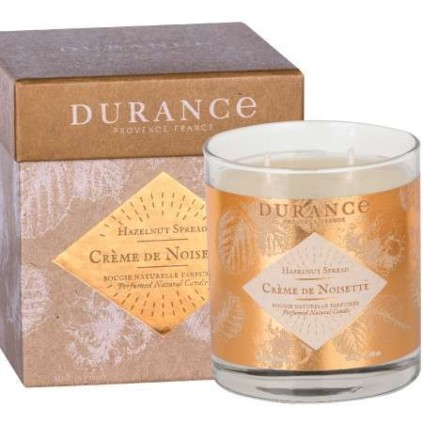 Bougie Parfumée Naturelle Deux Mèches Crème de Noisette