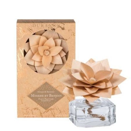 Fleur Parfumée en Bois Diffuseur de Parfum Myrrhe et Benjoin Fabriqué en France