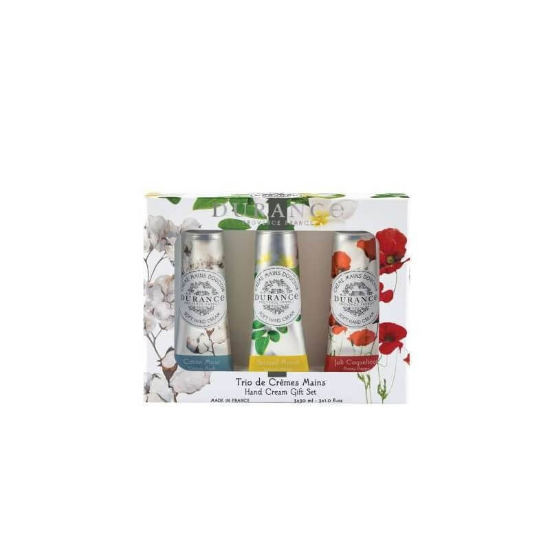 Coffret Cadeau Trio de Crèmes Mains Parfumées Made in France