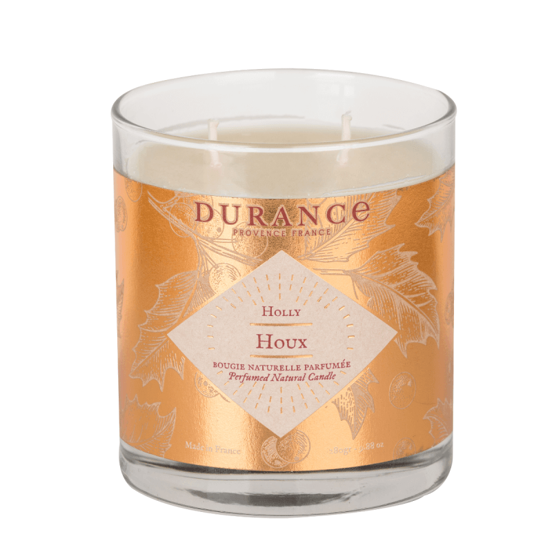 Bougie Parfumée Naturelle Deux Mèches Houx