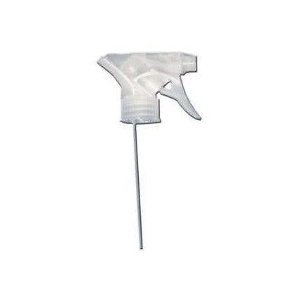 Pompe pistolet  blanche transparent