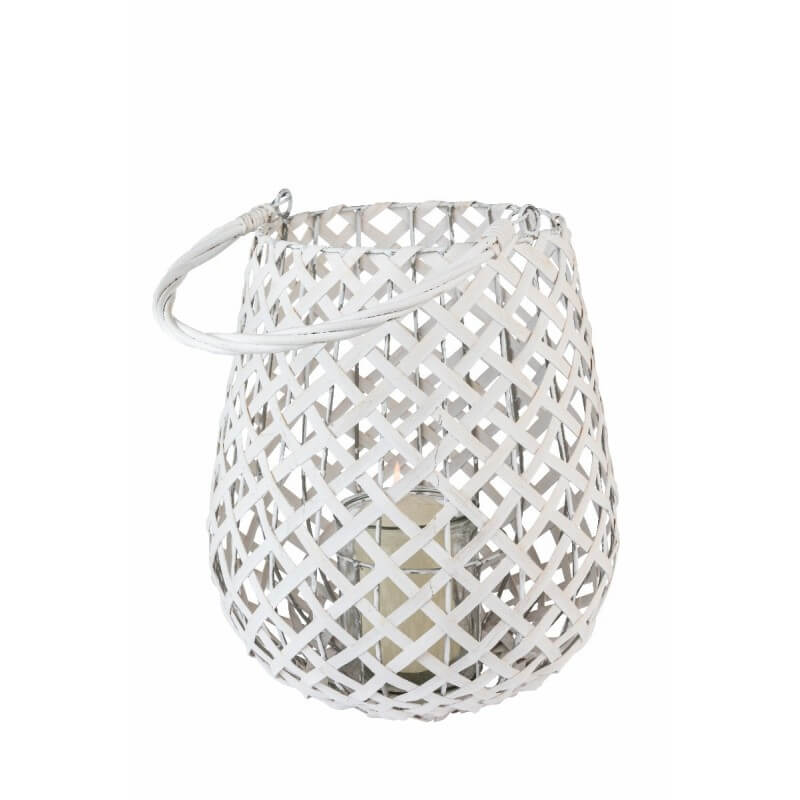 Lanterne Photophore Blanche Grand Format