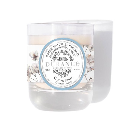 Bougie Parfumée Naturelle Coton Musc - Durance