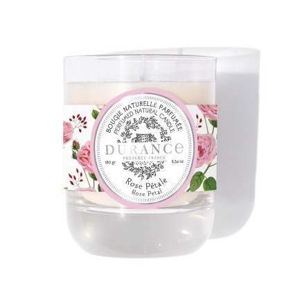 Bougie Parfumée Naturelle Rose Pétale - Durance