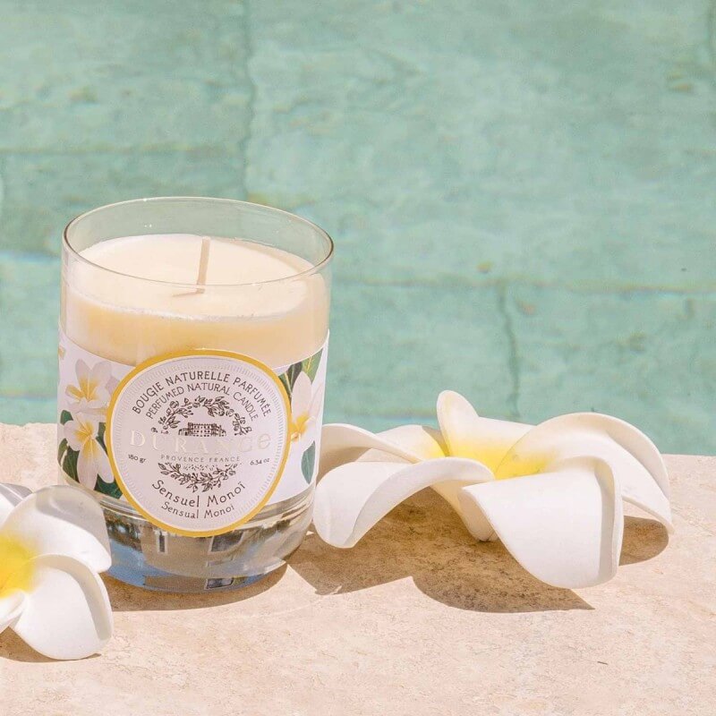 Bougie Parfumée Naturelle Sensuel Monoï - Durance