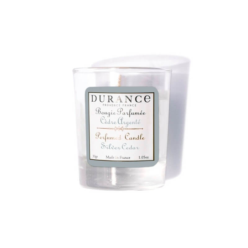 Mini Bougie Parfumée Cèdre Argentée - Durance