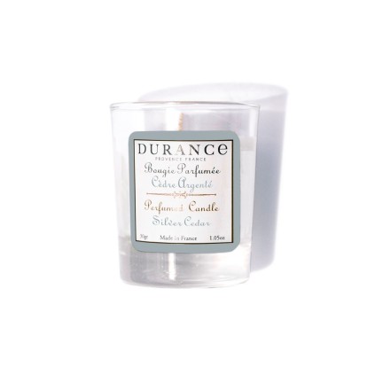 Mini Bougie Parfumée Cèdre Argentée - Durance