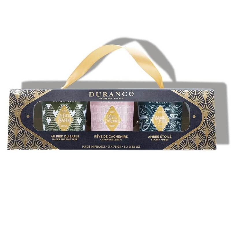 Coffret Bougies (Sapin, Cachemire et Ambre)