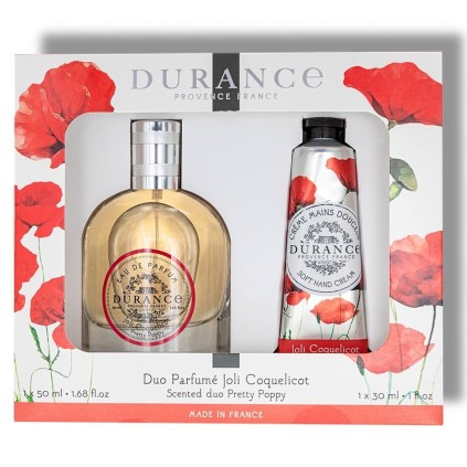 Coffret Parfum et Crème Mains Joli Coquelicot - Durance