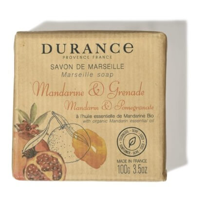 Savon solide de Marseille Mandarine & Grenade- Durance 2