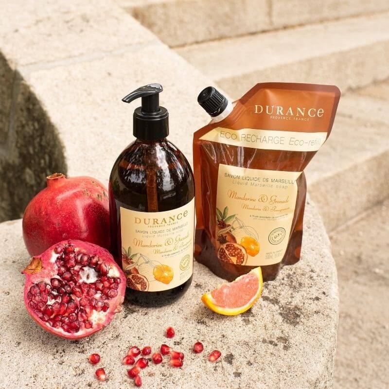 Recharge savon liquide Mandarine & Grenade- Durance