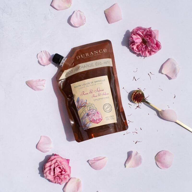Recharge savon liquide Rose et Safran - Durance