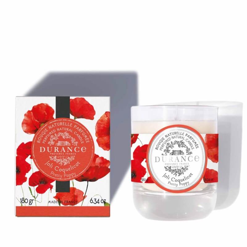Bougie Parfumée Naturelle Joli Coquelicot - Durance