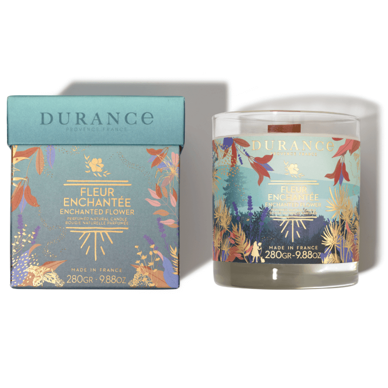 Bougie Mèche Bois Parfumée Fleur Enchantée - Durance