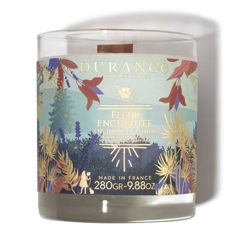 Bougie Mèche Bois Parfumée Fleur Enchantée - Durance