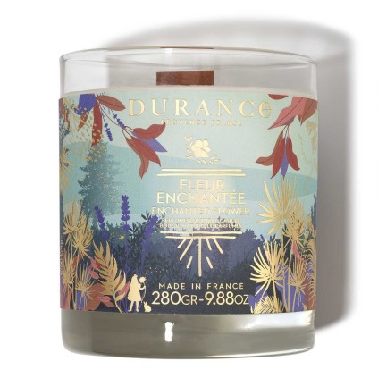Bougie Mèche Bois Parfumée Fleur Enchantée - Durance