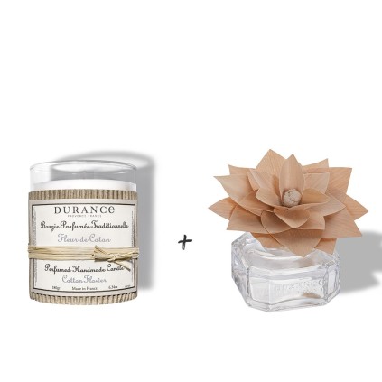 Duo Bougie et Fleur Parfumée - Durance