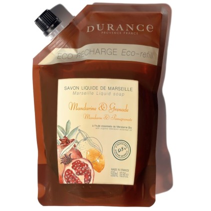 Recharge savon liquide Mandarine & Grenade- Durance