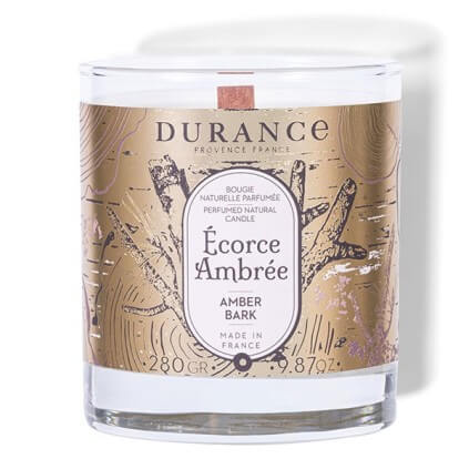 Bougie Mèche en Bois Écorce Ambrée - Durance 2