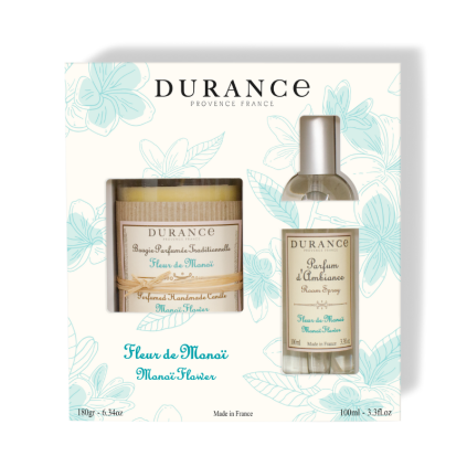 Coffret Bougie et Parfum d'Ambiance Fleur de Monoï