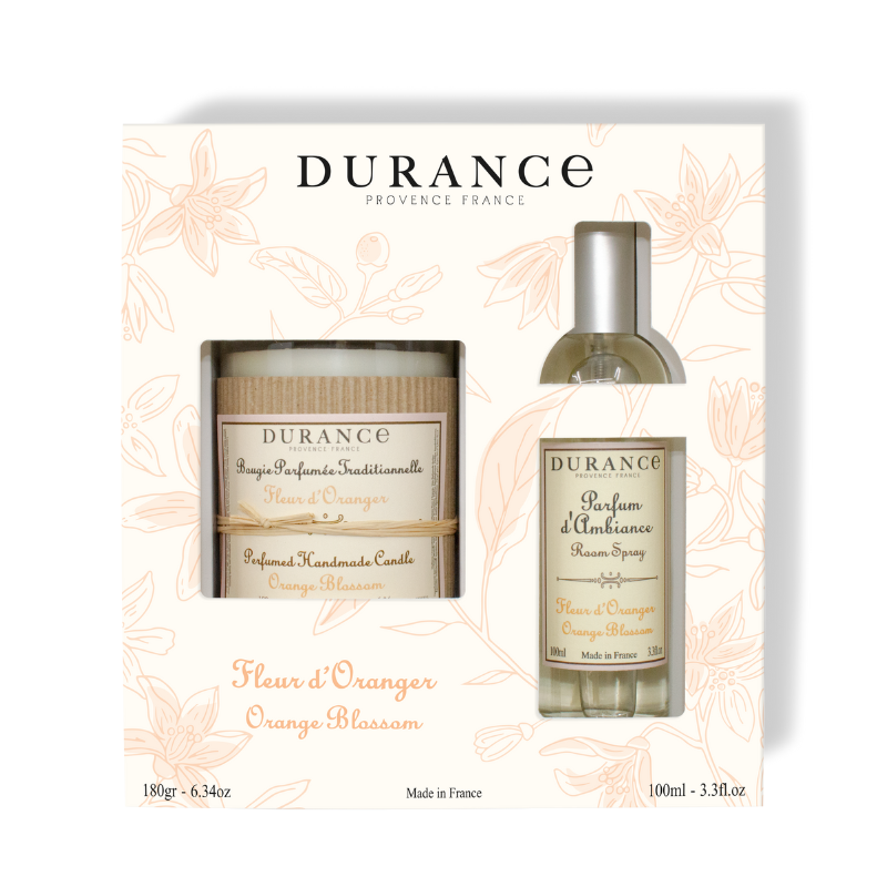 Coffret bougie parfumée & parfum d'ambiance - Fleur d'oranger - 2 produits main image 1
