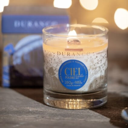 Bougie Mèche en Bois Ciel Poudré - Durance 2