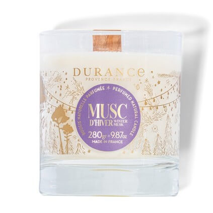 Bougie Mèche en Bois Musc d'Hiver - Durance 2