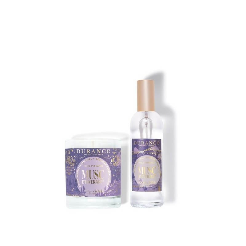 Coffret Bougie et Parfum d'Ambiance Musc d'Hiver