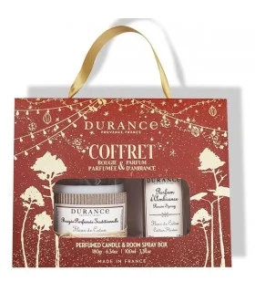 Coffret Bougie et Parfum d'Ambiance Fleur de Coton - Edition Noël