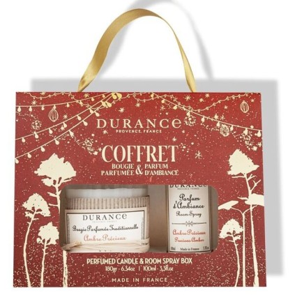 Coffret Bougie et Parfum d'Ambiance Ambre Précieux