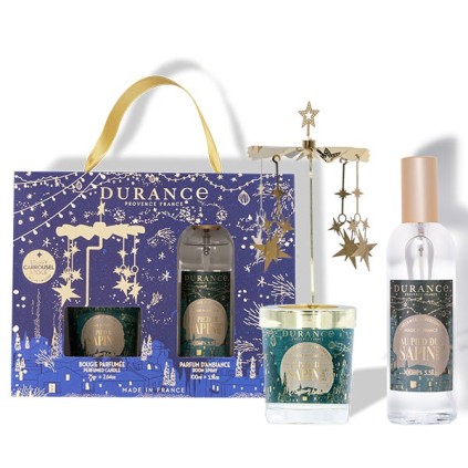Coffret Carrousel Bougie et Parfum d'ambiance Sapin - Durance