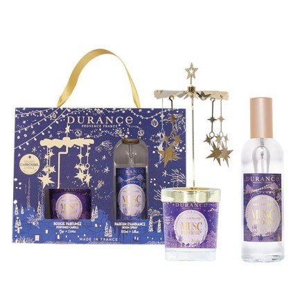 Coffret Carrousel Bougie et Parfum d'ambiance Musc d'hiver- Durance