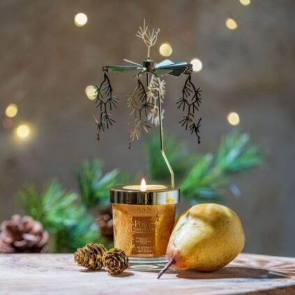 Carrousel bougie poire succulente 2