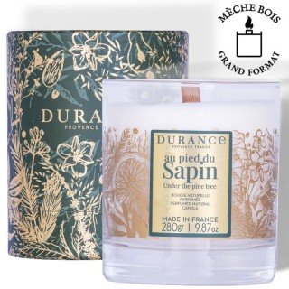 bougie mèche bois sapin