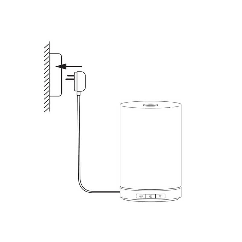 schéma diffuseur électrique brume de parfum