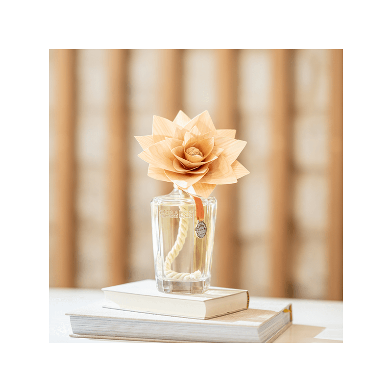 Fleur parfumée grand format ambre précieux