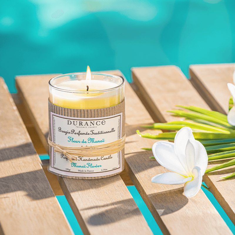 bougie parfumée monoi