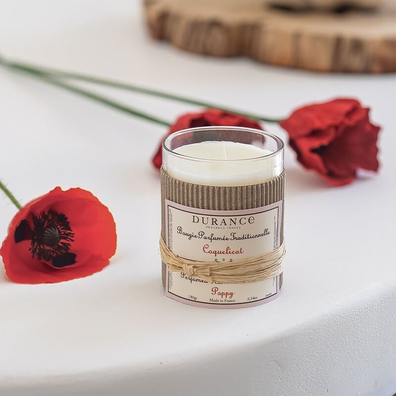 bougie coquelicot