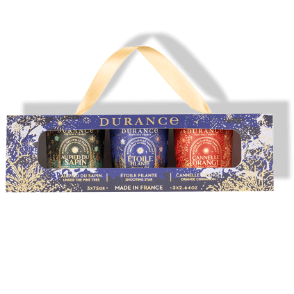 Coffret Bougies Parfumées Sapin, Etoile, Cannelle