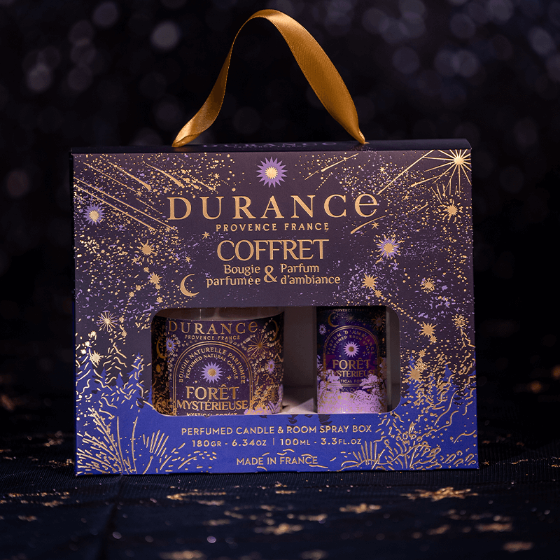 Coffret Bougie et Parfum d'Ambiance Forêt Mystérieuse - Durance
