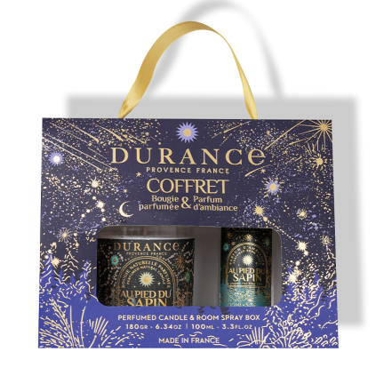 Coffret Bougie et Parfum d'Ambiance Au Pied du Sapin