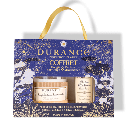 Coffret Bougie et Parfum d'Ambiance Fleur de Coton - Edition Noël