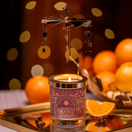 Carrousel Bougie Cannelle Orange noel 2